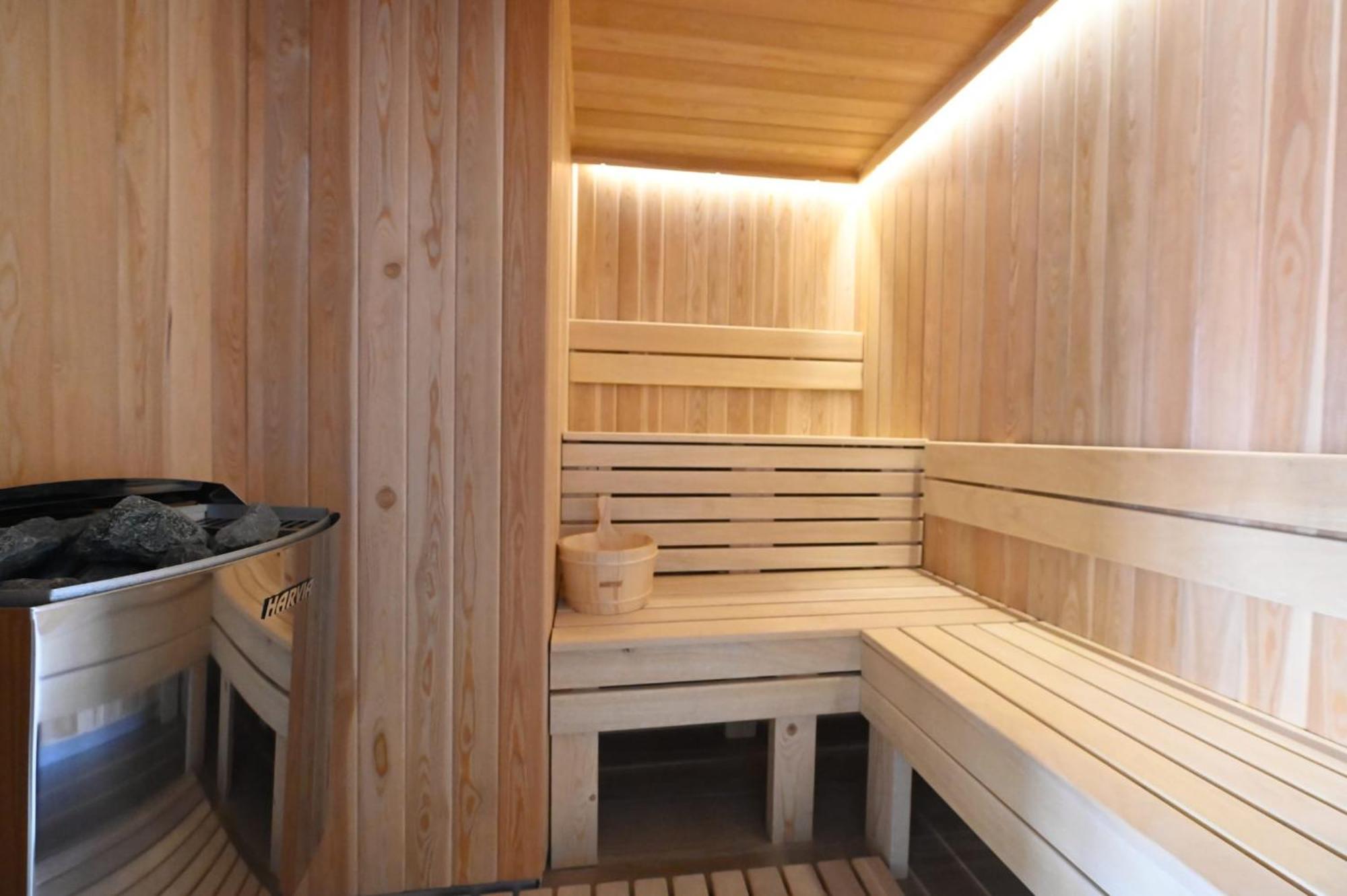 Aniroc Signature Hotel Arad Dış mekan fotoğraf A modern Finnish sauna